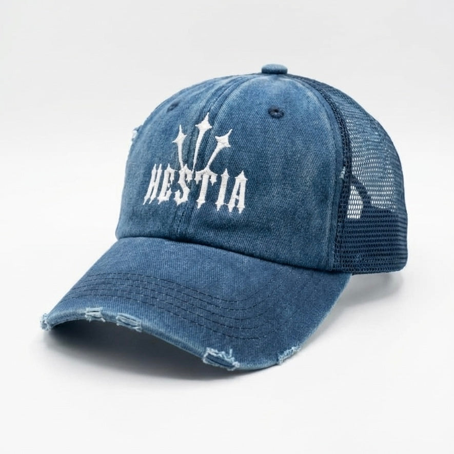 Hestia Threads Distressed Trucker Cap