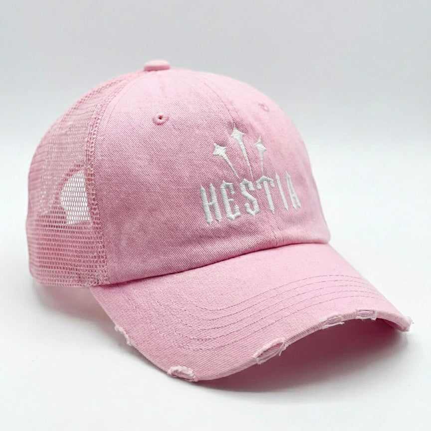 Hestia Threads Distressed Trucker Cap